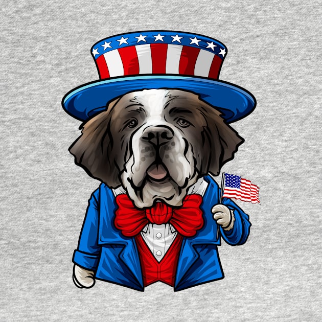 Fourth of July St Bernard by whyitsme